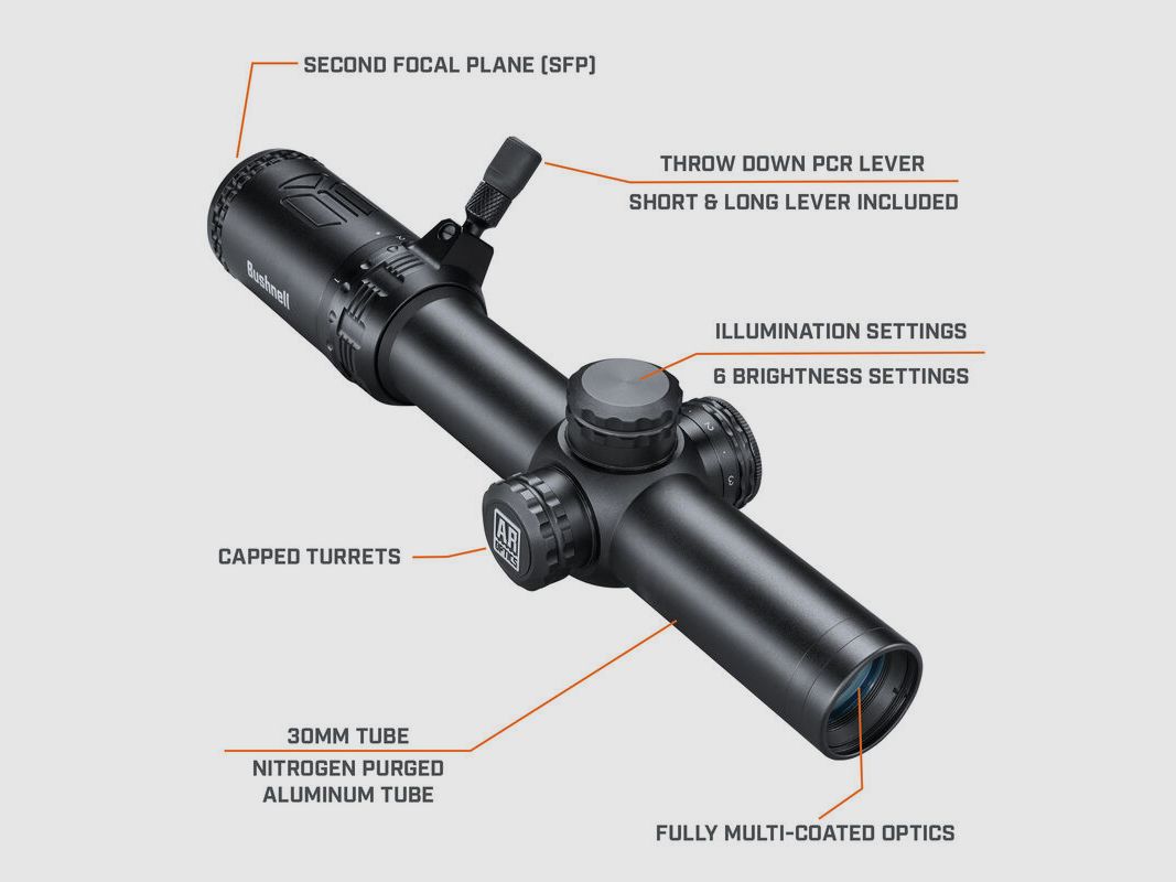Bushnell Zielfernrohr AR 1-8x24 BTR-1 SFP #AR71824I