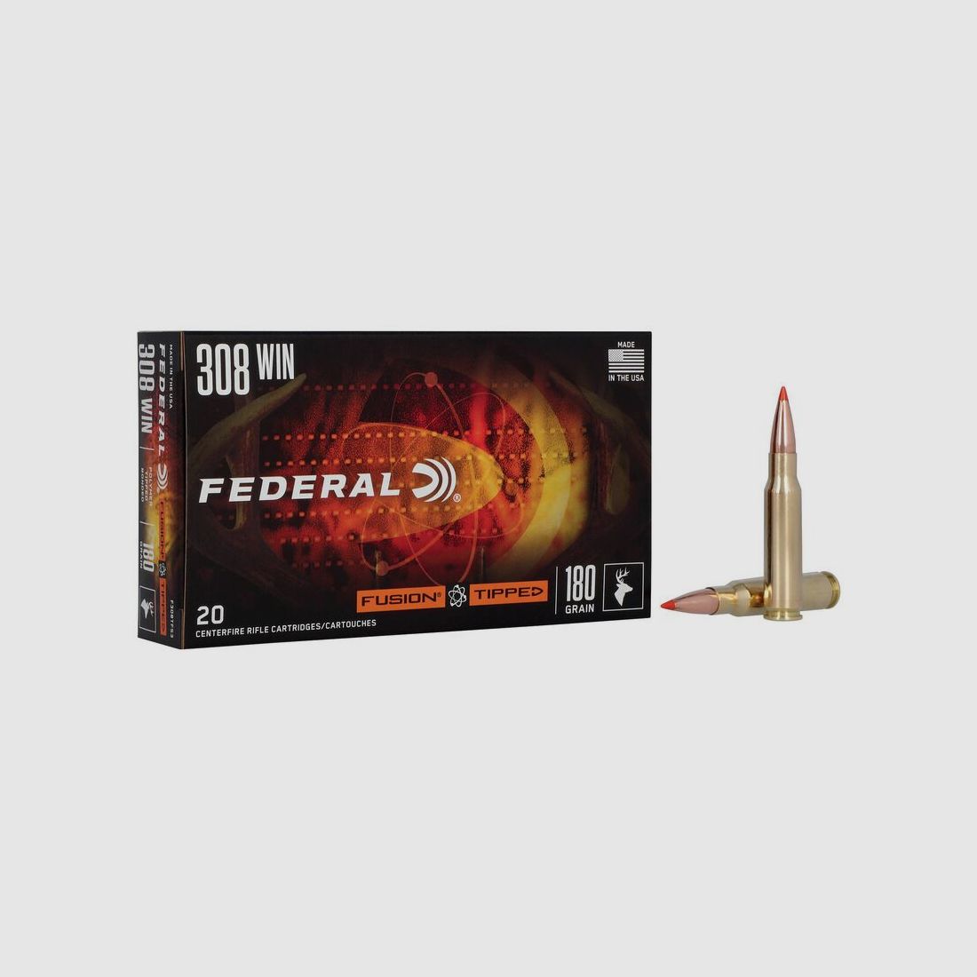 Federal Fusion Tipped .308 Win. 11,7 g / 180GR Jagdmunition – 20 Stück #F308TFS3