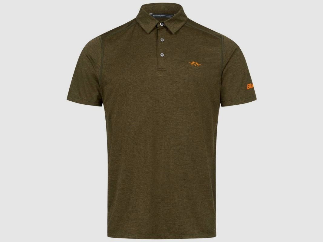 Blaser Herren Competition Polo Shirt dunkel oliv XL
