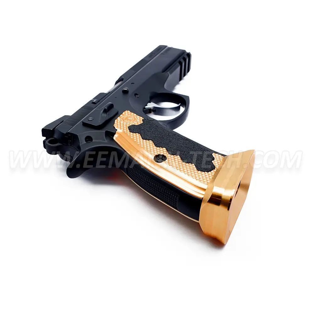 BLEIDRAGUN`s SHADOW 1 GOLD - CZ 75 SP-01 Shadow 9mm Luger Set mit Holster