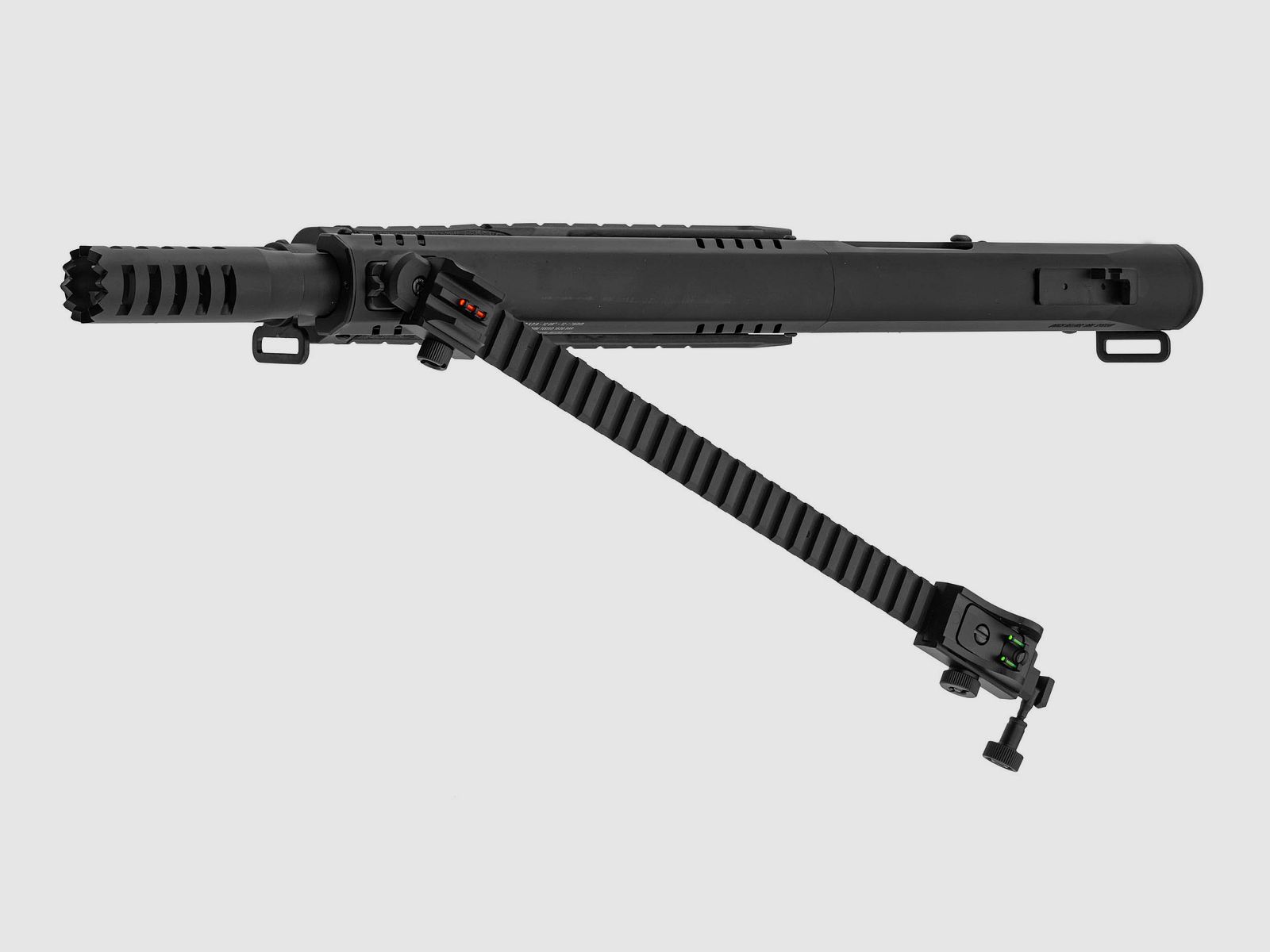 BO MANUFACTURE Réplique fusil à pompe FABARM STF12 Short noir Gaz, image 3 sur 6