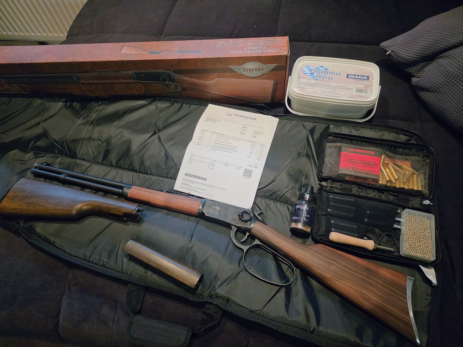 Kompletny zestaw karabinka CO2 Legends Cowboy Rifle Rio Bravo Umarex, zdjęcie 3 z 7