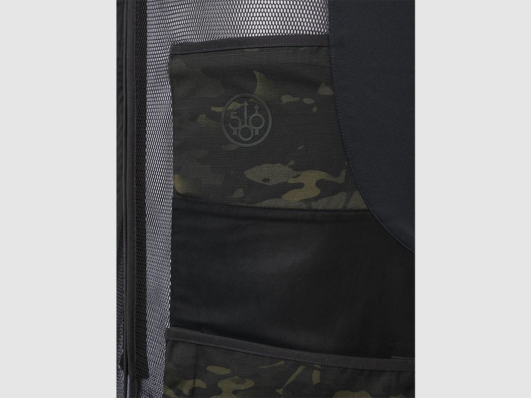 SHOOTING VEST – BERETTA – 500 YEARS CELEBRATORY LOGO CAMO | LIMITED EDITION | Multicam Black, image 3 of 5