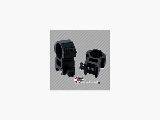 Colliers haut de montage UTG universel picatinny 25.4mm - 22mm