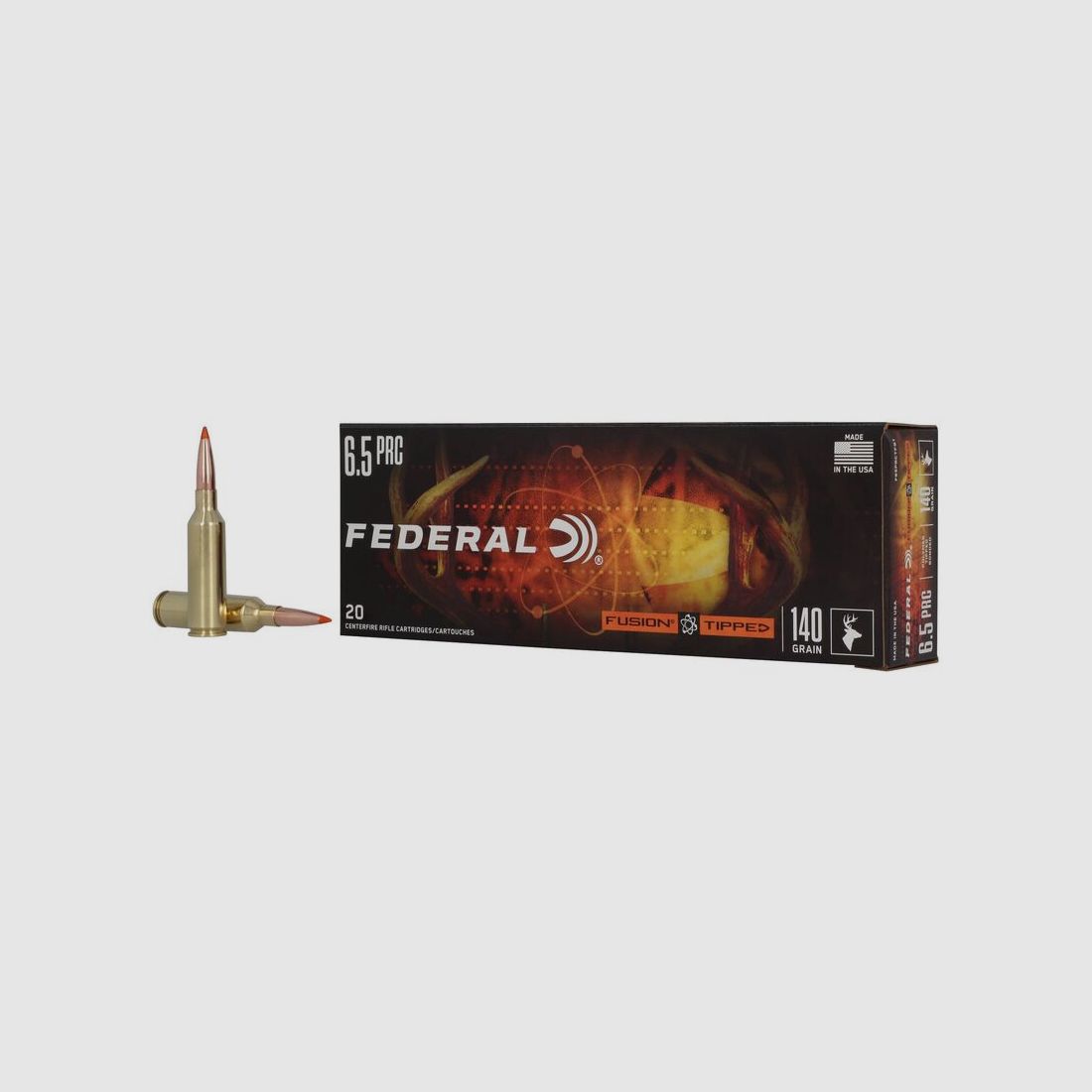 Federal Fusion Tipped 6,5 PRC 9,1 g / 140GR Jagdmunition – 20 Stück #F65PRCTFS1