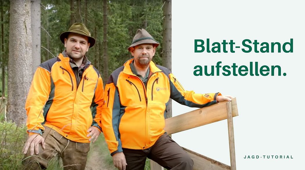 Erfolgreiche Blattjagd - Blatt-Stand aufstellen | Jagd-Tutorial der Bayerischen Staatsforsten