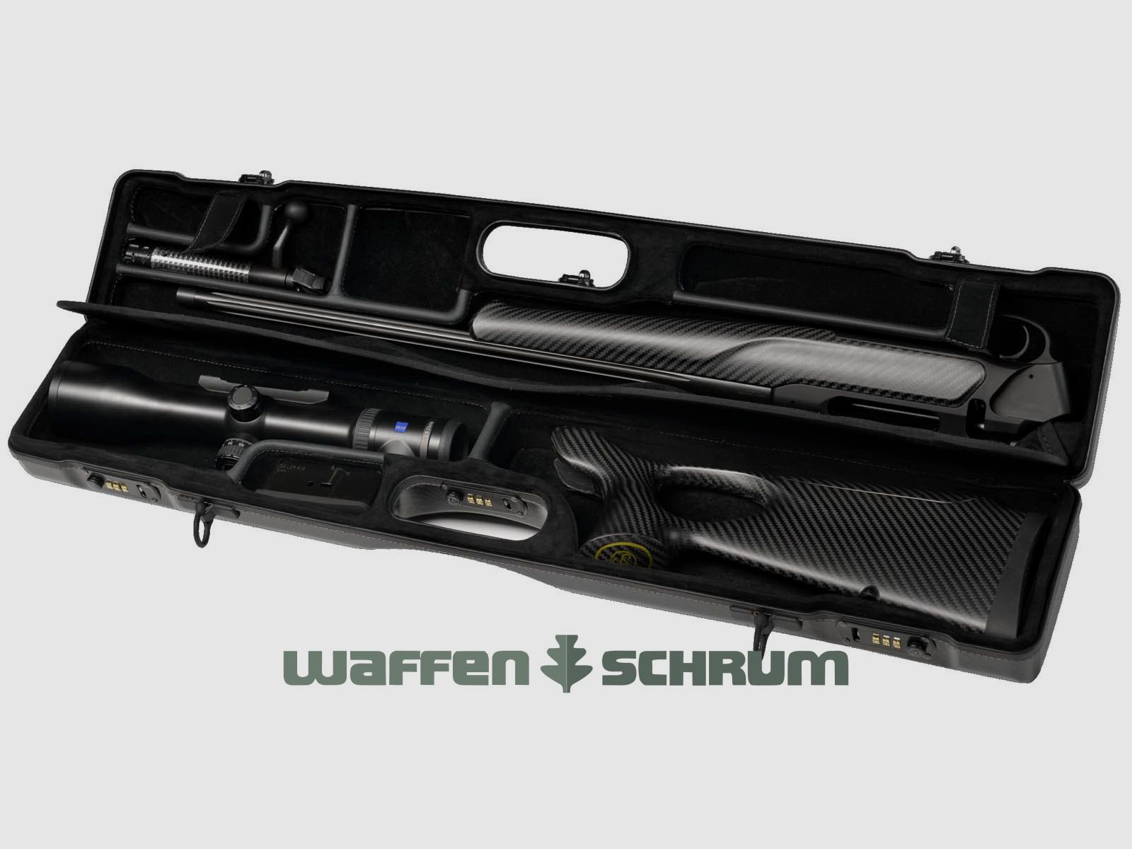 Sauer Carbon Compact Case para Sauer 404 / 303 83x16x12cm Para un arma - una mira telescópica