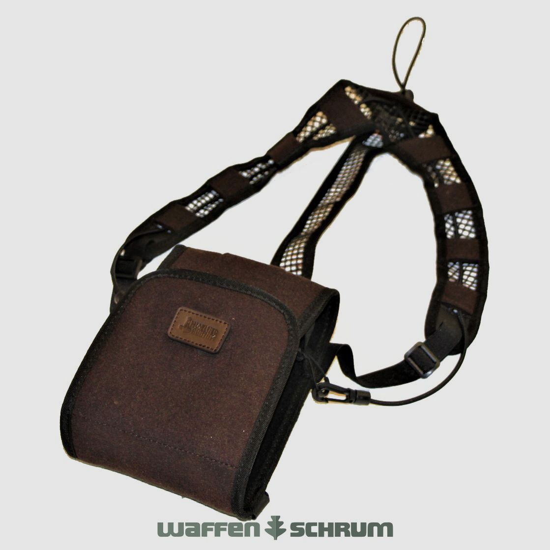 Mjoelner hunting binocular strap Toke loden with mobile phone pocket