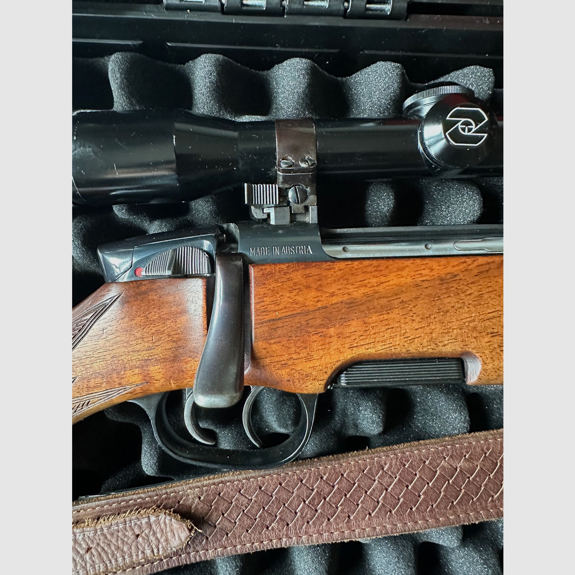 Steyr Mannlicher Modell M – Carabine de chasse avec détente allemande, y compris Zeiss ZF, Docter Sight et munitions