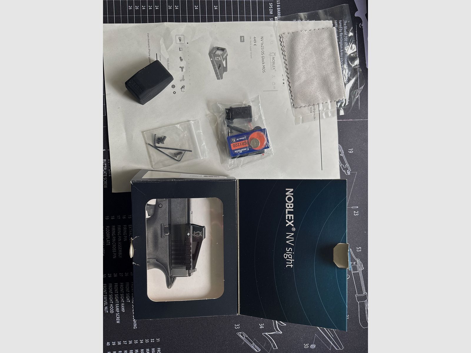 For sale like-new Noblex NV OS 1x23 Glock MOS