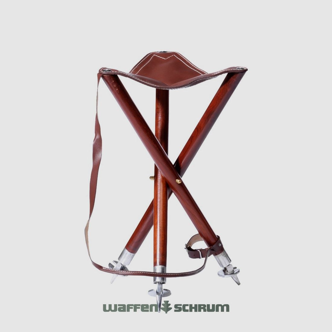 Dreibein-Ansitzstuhl mit Tell. Sitzhöhe 55cm