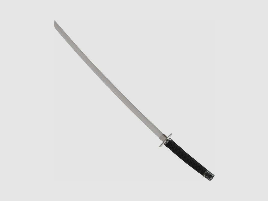 Katana Schwert mit zwei Beimessern Kozuga und Kogai, schwarz