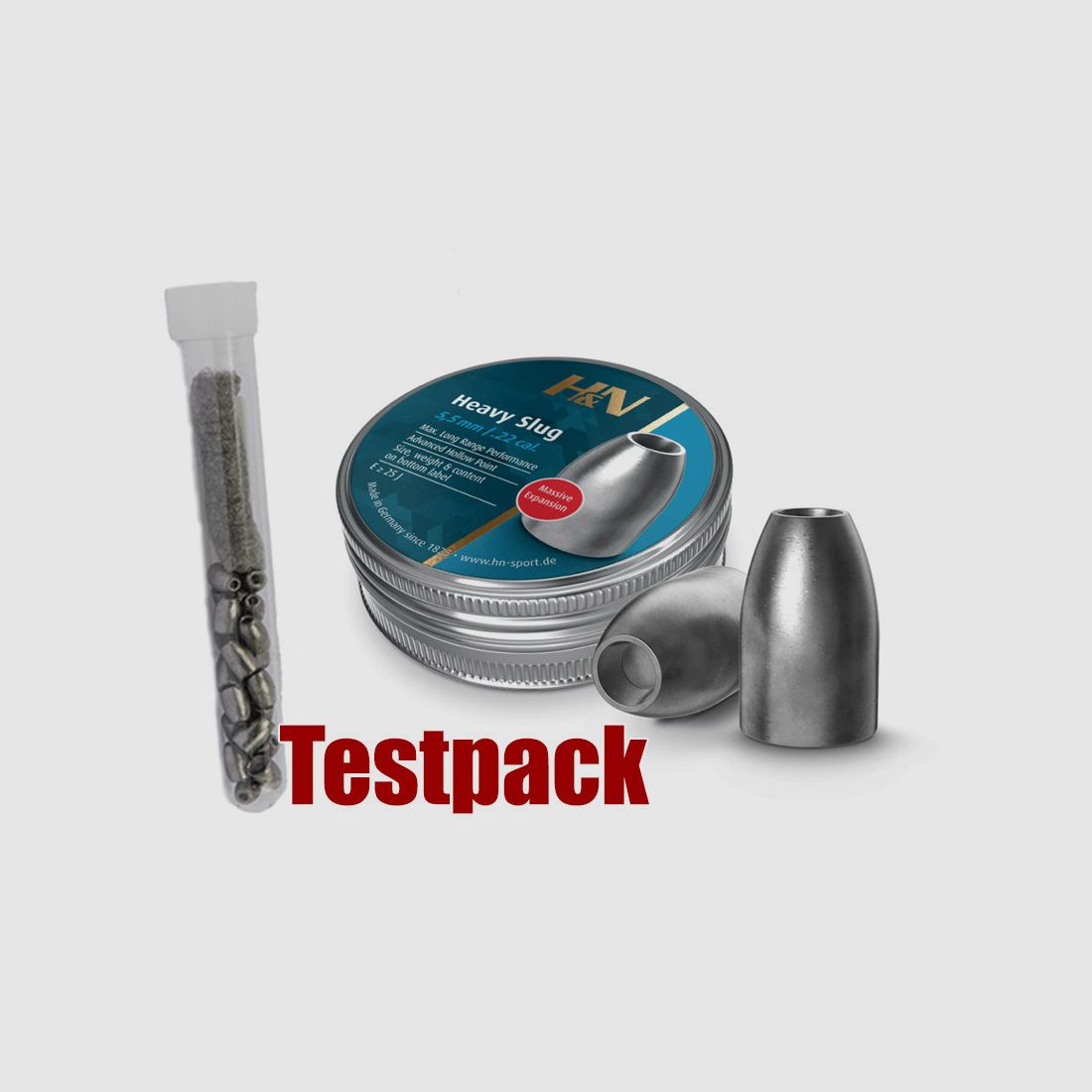 Testpack Hohlspitz Diabolos H&N Heavy Slug Kaliber 5,53 mm 2,20 g 34 gr 20 StĂĽck