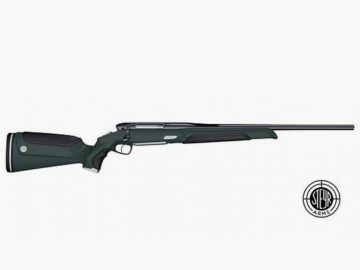 Steyr Monobloc green/black bolt-action rifle