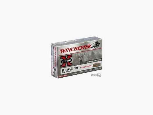 40 Cart. winchester power point 9,3x62 286 gr 18,5 g