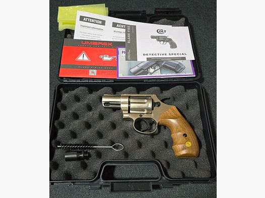 Colt Detective Spec. 9mm RK blank nickel wood