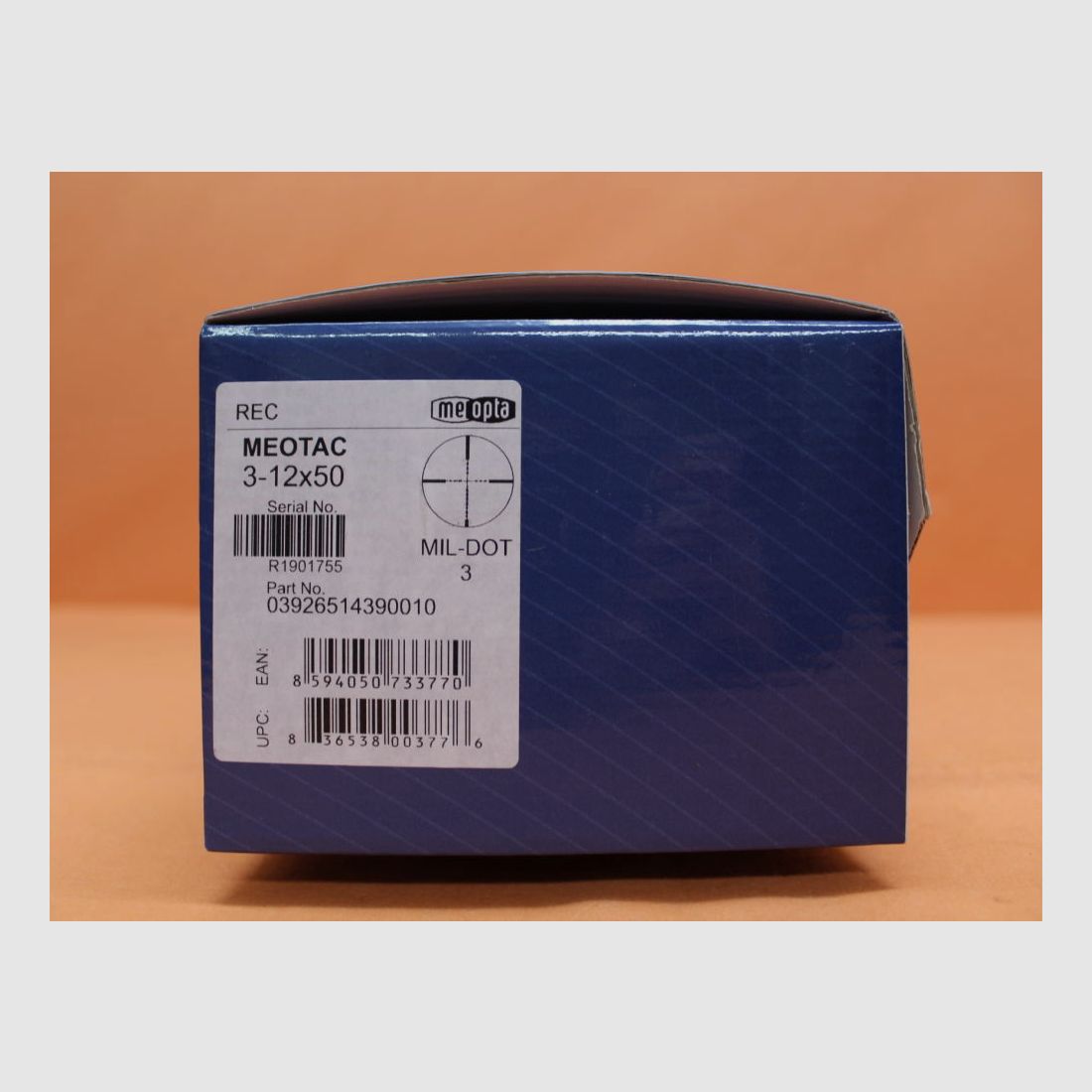 Meopta Meopta MeoTac Zielfernrohr 3-12x50 MilDot3 Leuchtabsehen (1.BE) 1cm Click