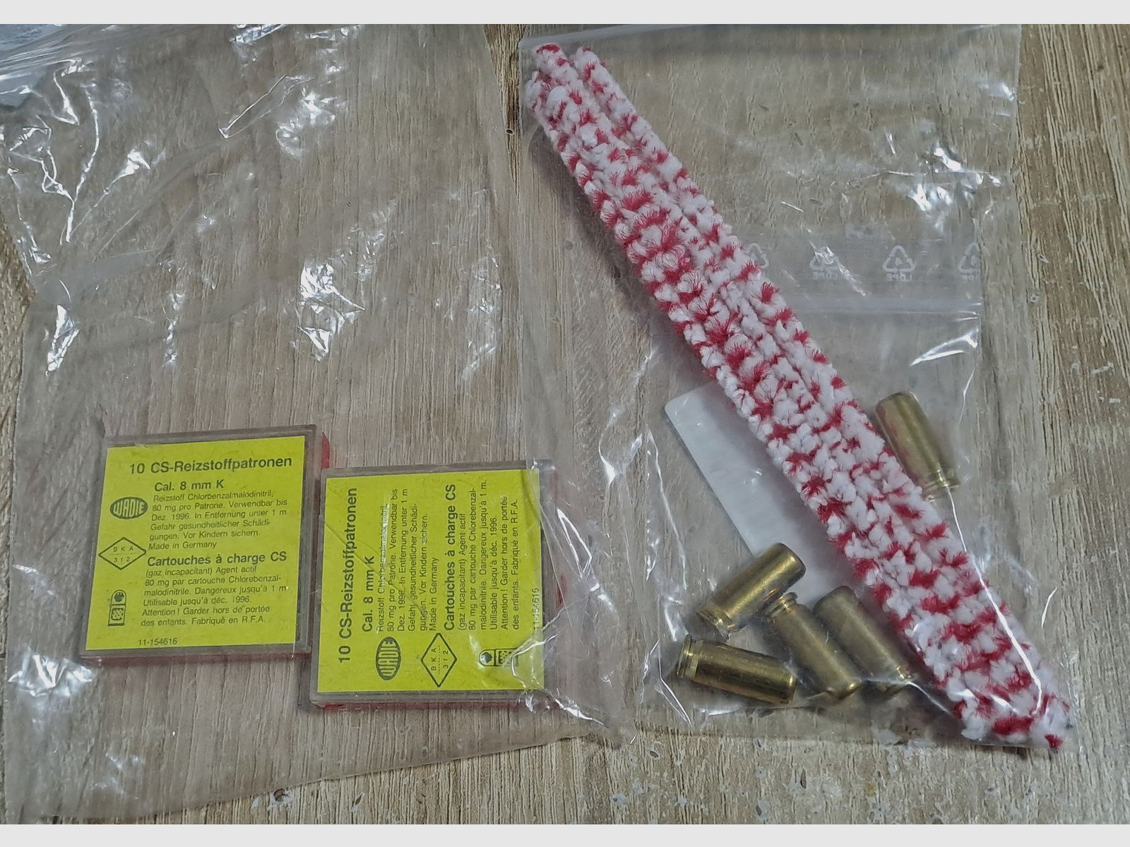 Gas cartridges in caliber 8 mm blank