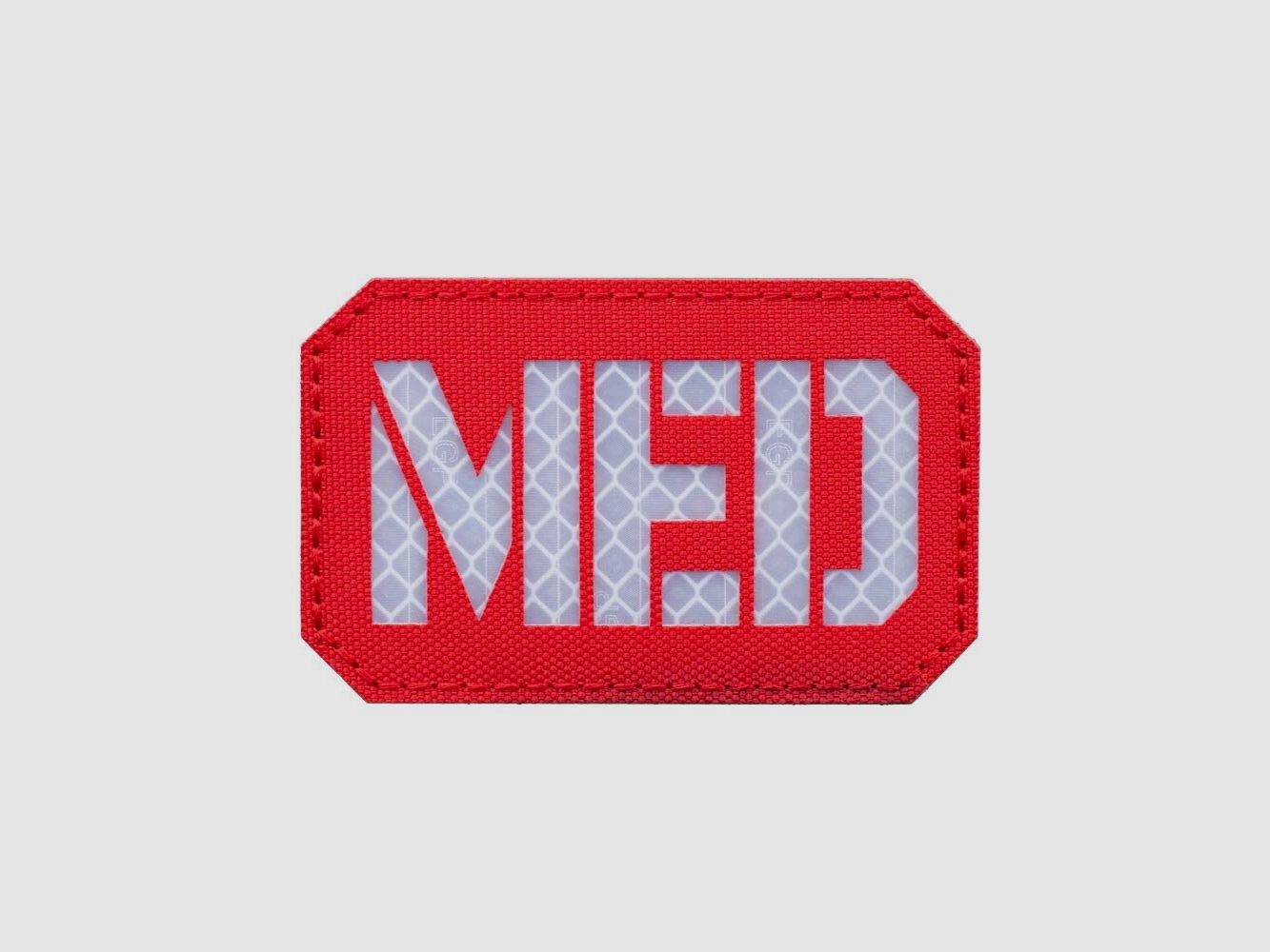 MED Reflective Patch Rot - Weiß