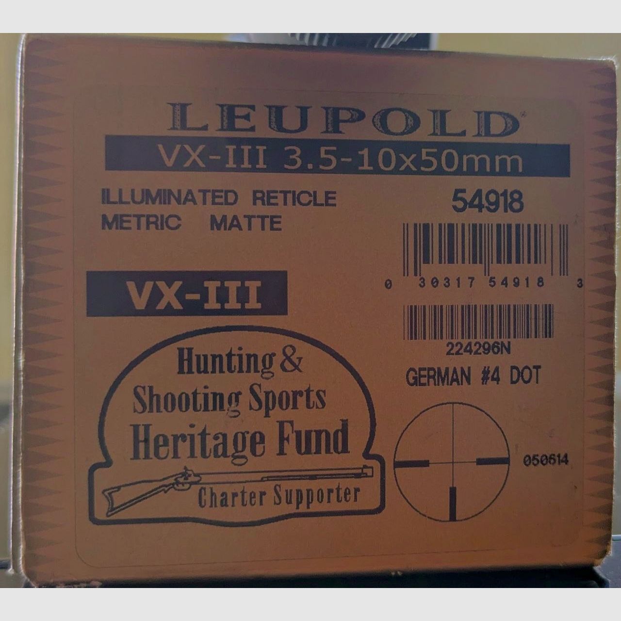 Leupold VX-III 3.5-10x50 Métrico – Ideal para dispositivos de visión nocturna – Métrico – LP defectuoso