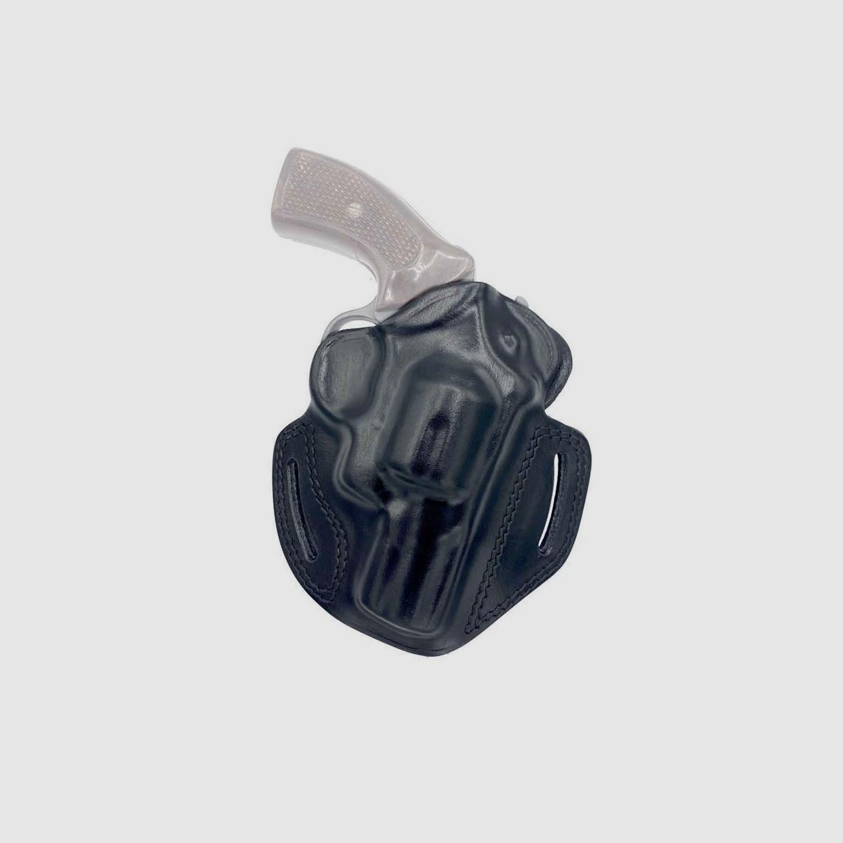 Pancake Lederholster für Revolver 2 1/2" S&W K/L Frame,Colt,Ruger,Korth,Taurus,HW 357,Zoraki R1/R2 Schwarz Linkshänder