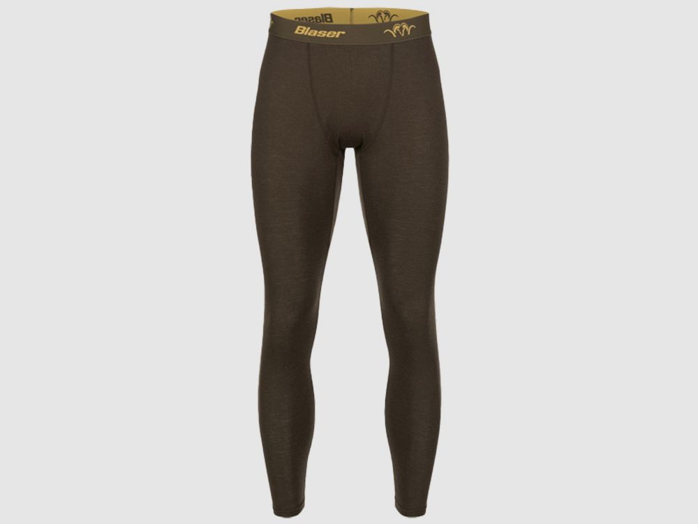 Blaser Merino Base Layer Tights Jonar dunkelbraun Unterwäsche