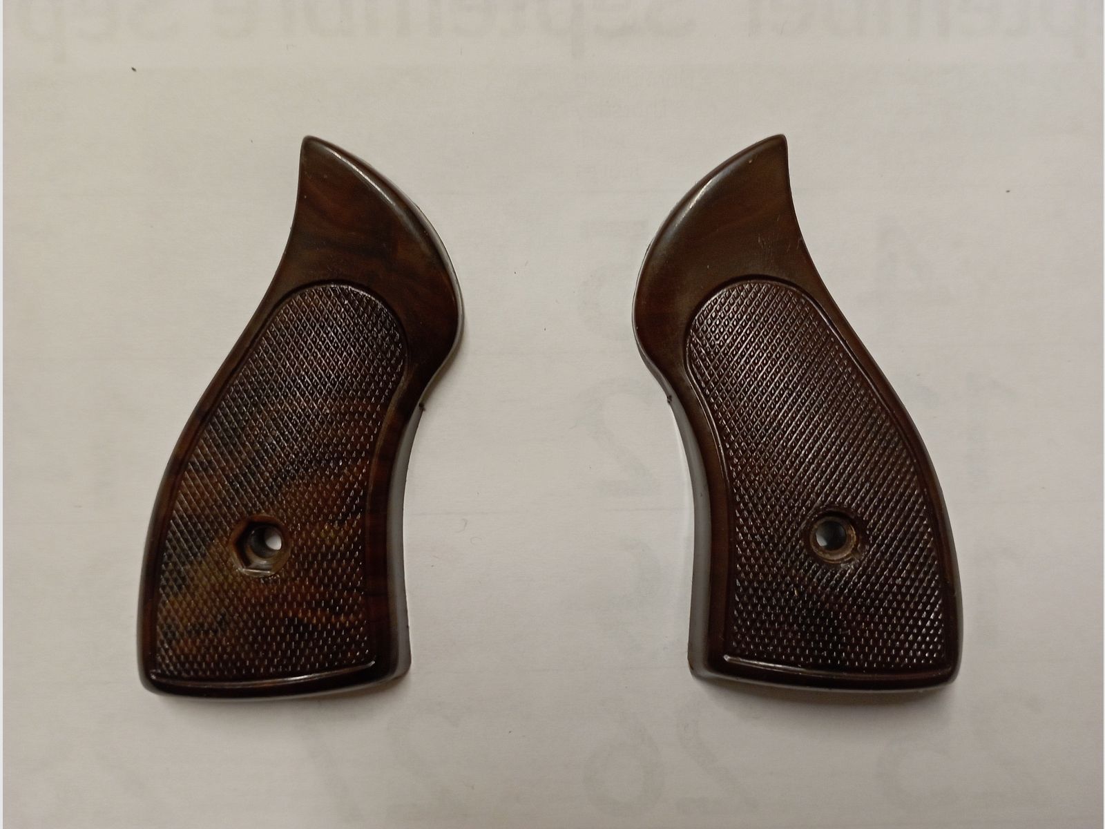 2 paires de plaquettes de poignée pour Mondial Mod. 99X Start Gun Cal. .22