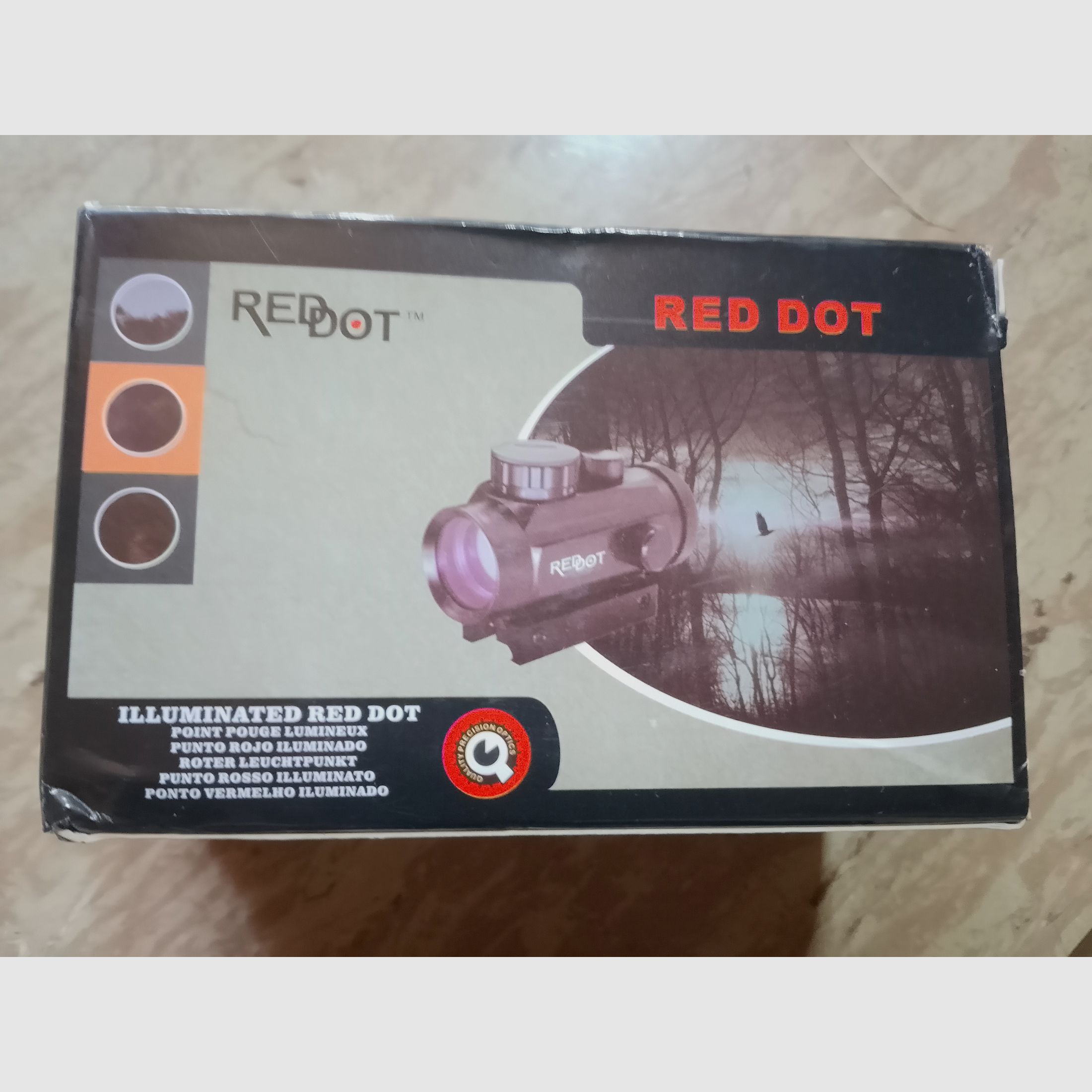 Red DOT red or green crosshair with sunshade cap yellow 11mm rail 21mm Picatinny new