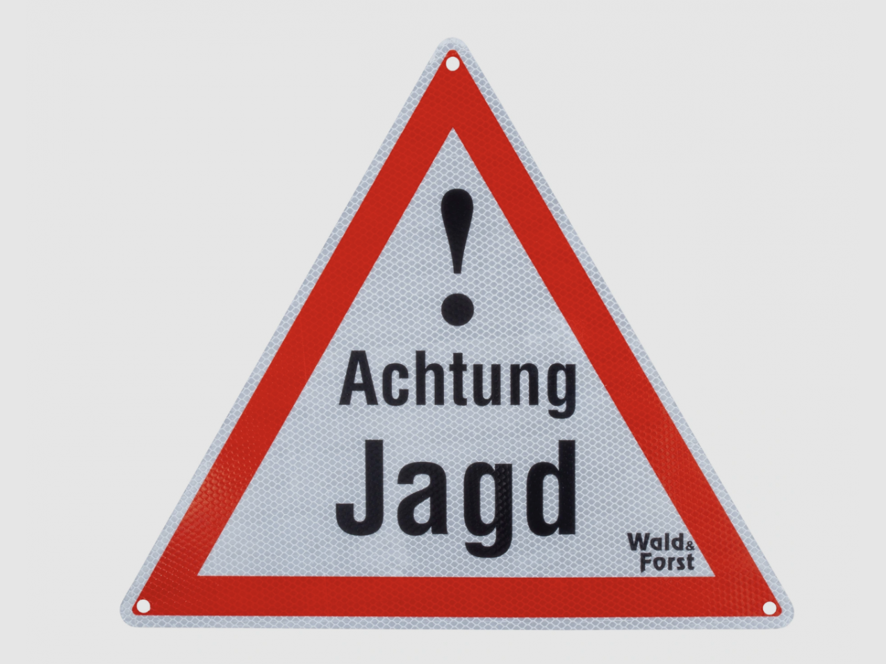 Warn-Schild Achtung Jagd Alu