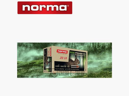 50 Patronen NORMA Eco Power Kal. 22lr