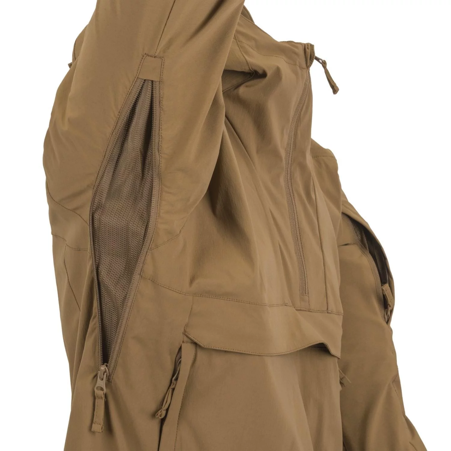 Chaqueta anorak Helikon MISTRAL - softshell - Mud Brown - L, imagen 16 de 28
