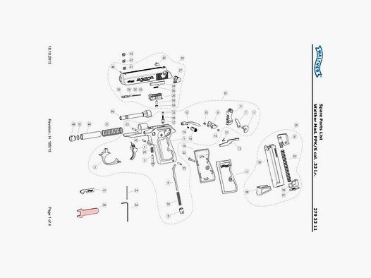 Ersatzteil Umarex Ref. 503.700.01 Visier Walther PPK/S 22LR