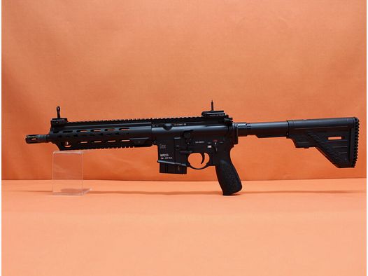 Heckler & Koch Ha. Geweer .223Rem Heckler & Koch/HK MR223 A3 11" Loop Zwart HKey, Gas Piston Systeem AR-15/HK416