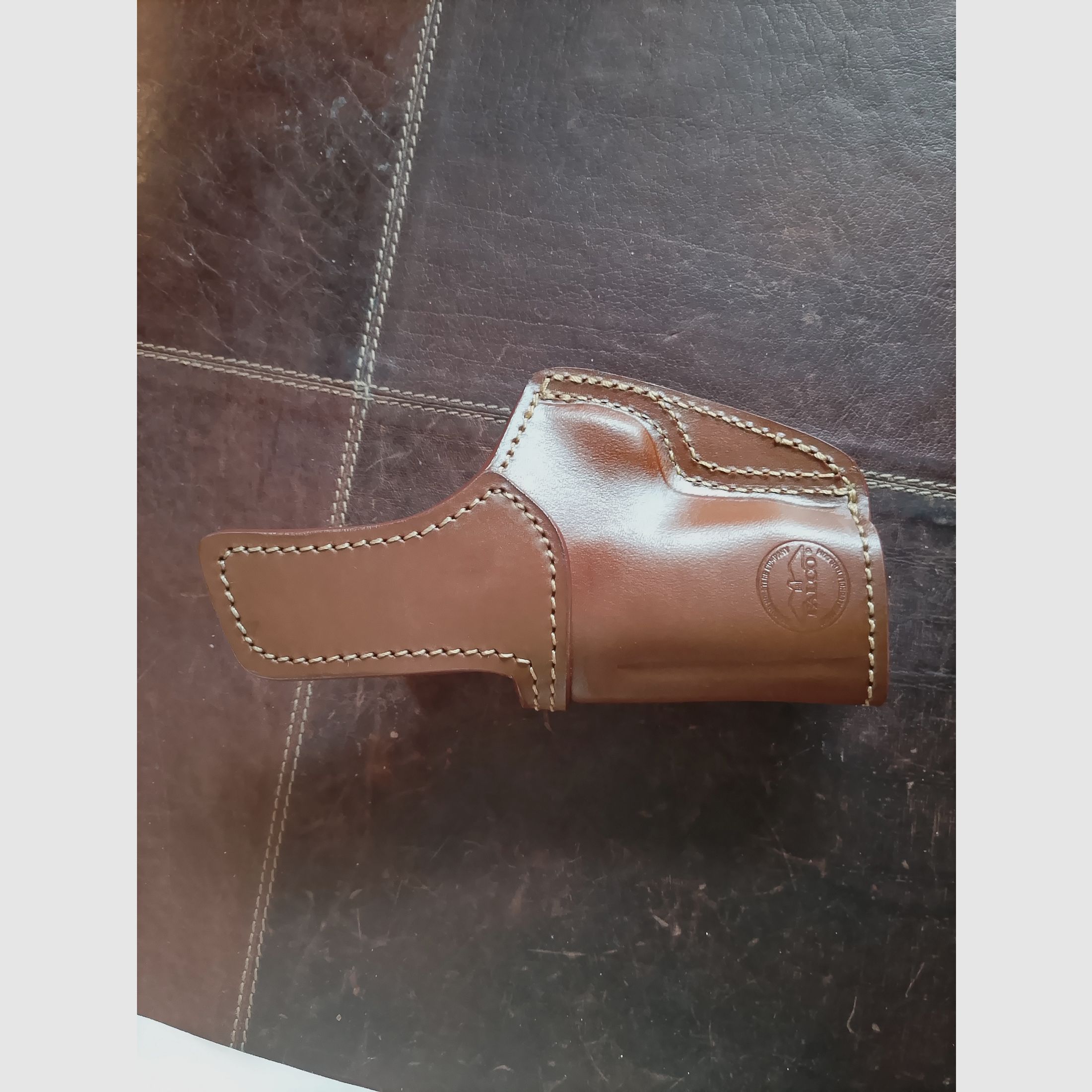 FALCO Langdon - Fondina in pelle IWB Open-Top senza tempo CZ75 compatto P-01 senza Rail