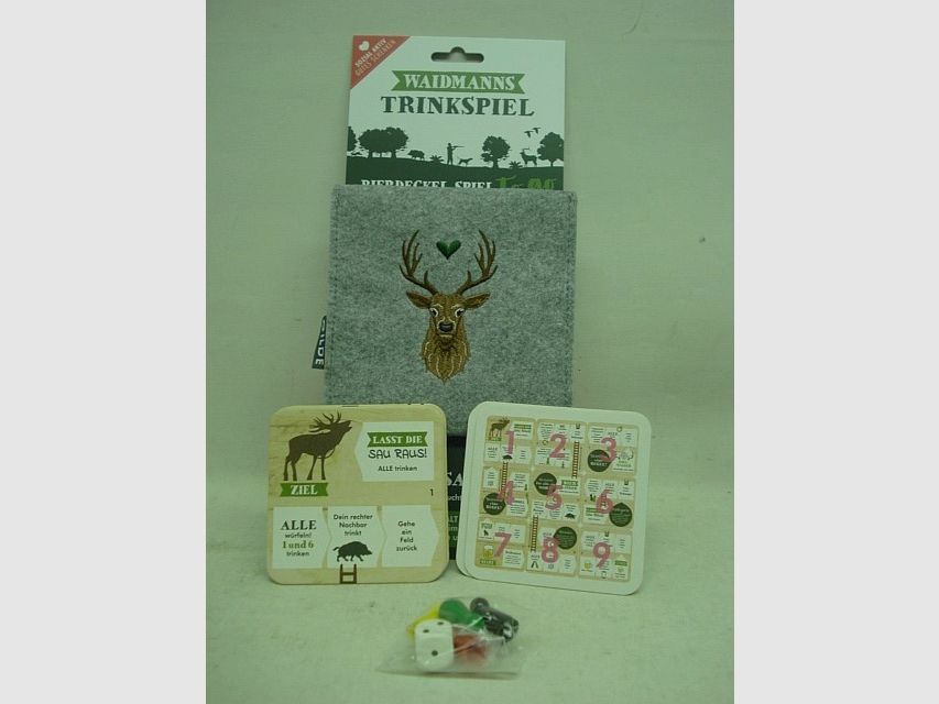 Tavolo da gioco per sottobicchieri "Da portare" - con astuccio in feltro