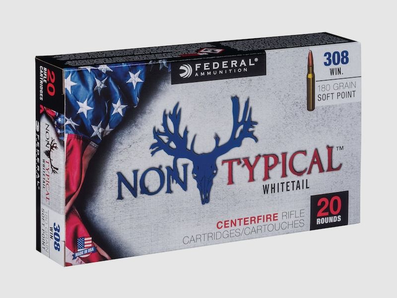 Federal Non-Typical .308 Win. 180GR JSP 20 Patronen