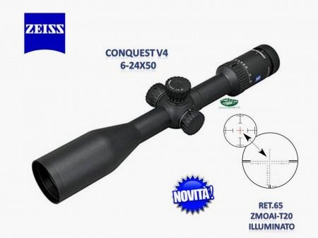ZEISS CONQUEST V4 6-24x50 ret.65 ZMOAI-T 20 Illuminato