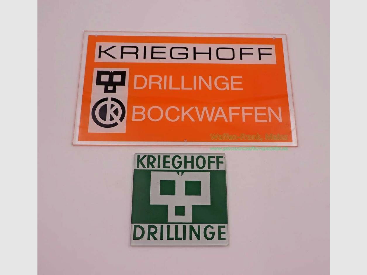 Krieghoff - Ulm Werbeschilder Dekorations- / Sammlerartikel