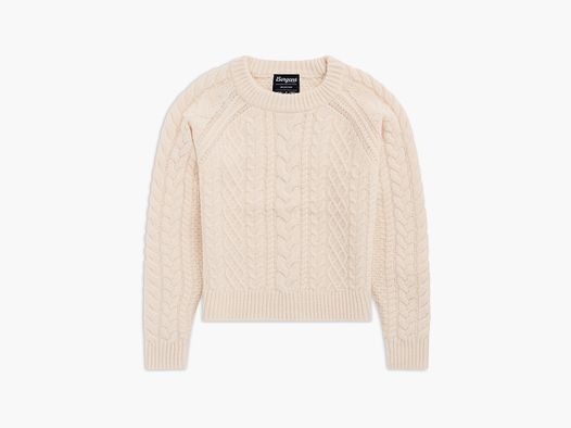 Bergans Lofoten Gebreide Woltrui Dames Crème XL