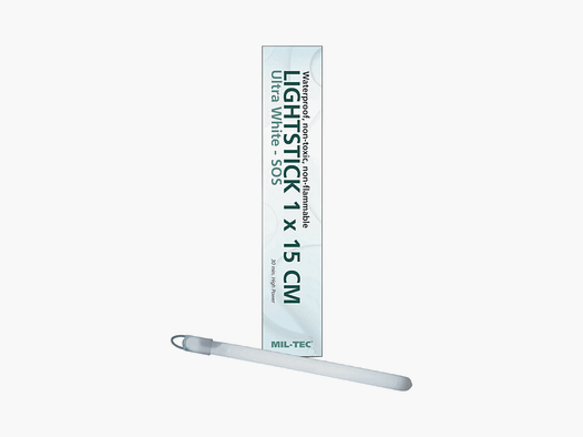 MIL-TEC – LIGHTSTICK 1x15cm Ultra White – SOS