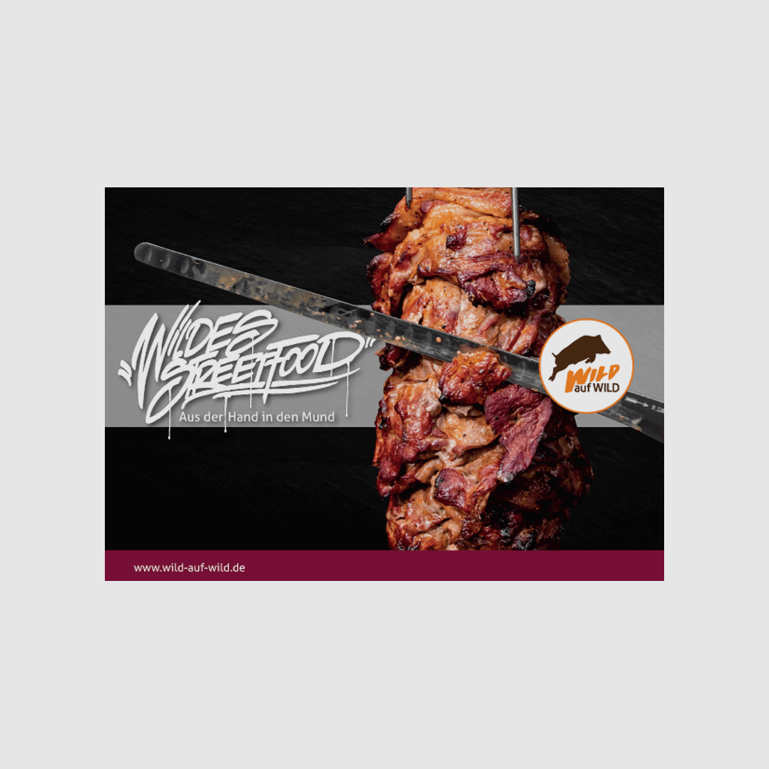 Rezeptbroschüre "Wildes Streetfood" (Wild auf Wild)