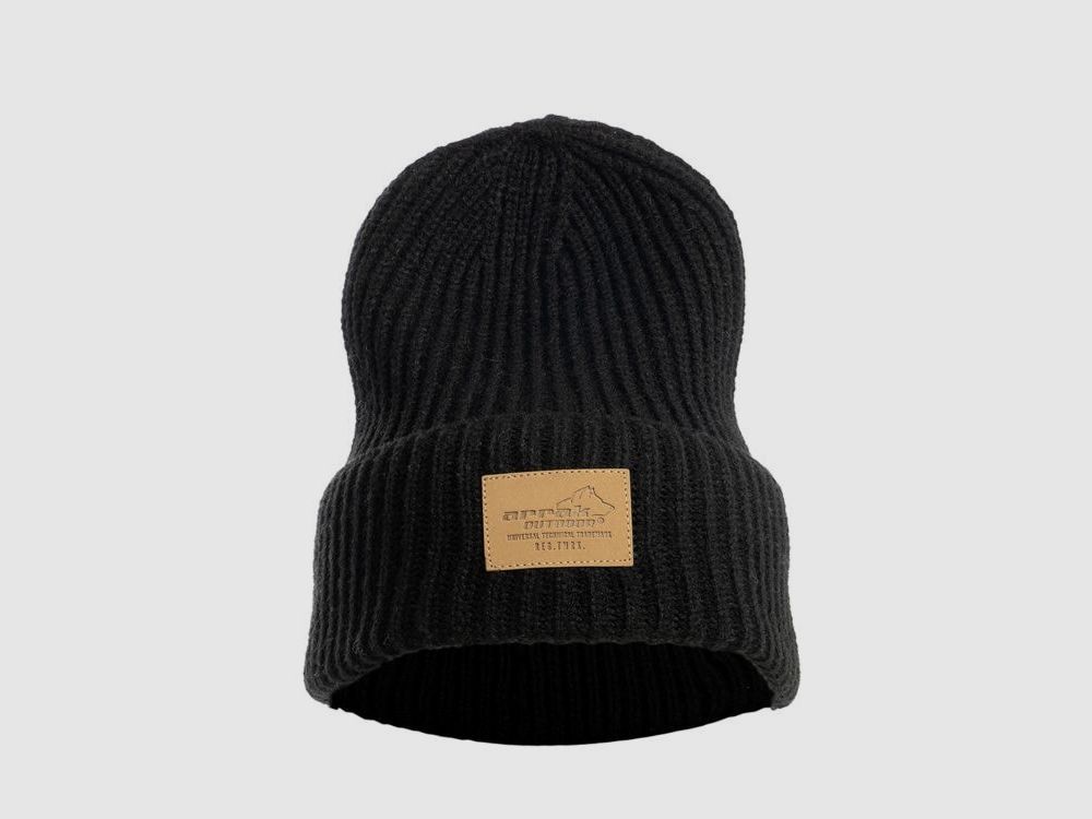Arrak Beanie Chunky Knit Hat Black