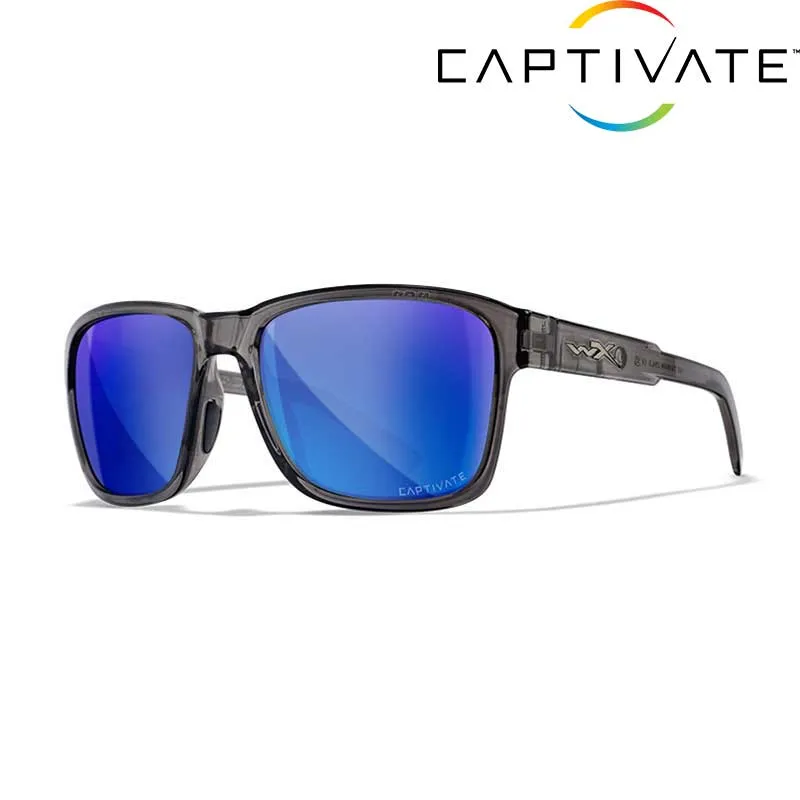 Wiley X TREK Captivate Blue Mirror Gloss Crystal Dark Grey Fram bril - AC6TRK09, afbeelding 1 van 9