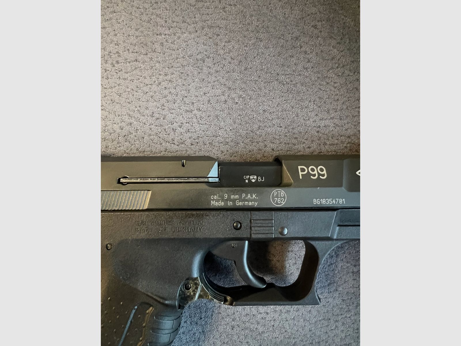 Blank firing gun P99 Walther