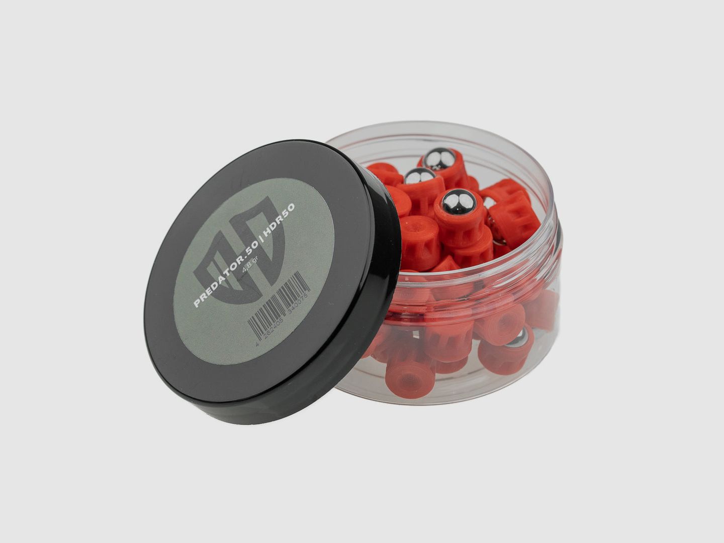 Predator.50 | HDR 50 | ROT | MAXIMALE POWER | Passgenau | 12,5 x 4,8g | Cal. 50
