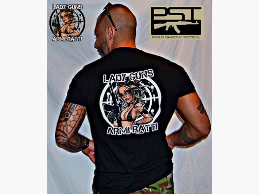 Lady Guns – ArmiRatti T-Shirt Nera