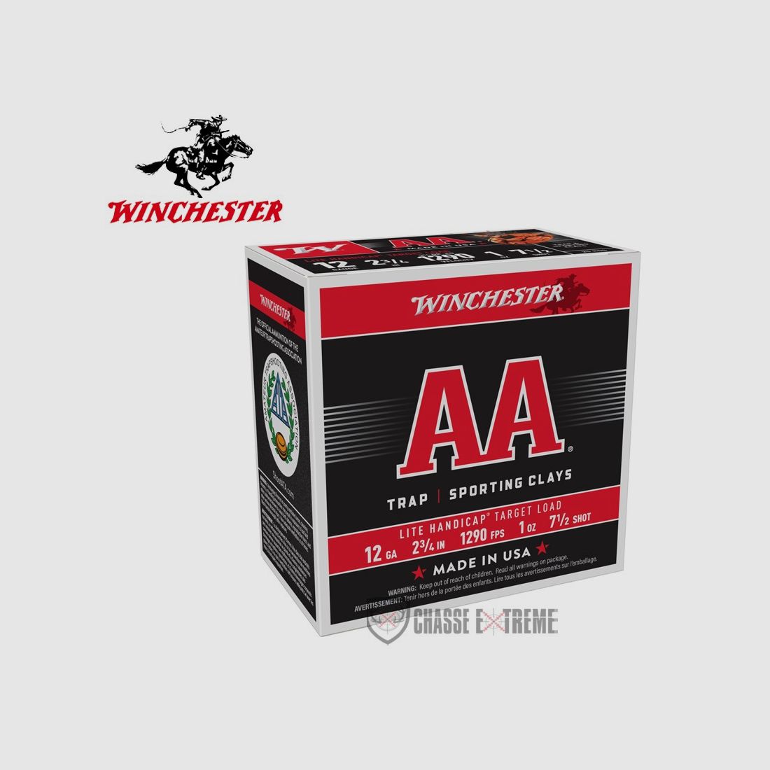 25 Cartuchos WINCHESTER AA Light Handicap 28g cal 12/70
