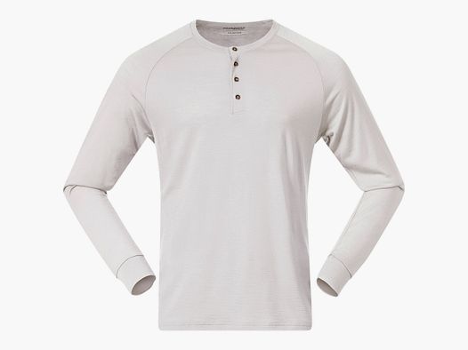 Bergans Lysebu Wool Henley Uomo Vaniglia Bianco XXL