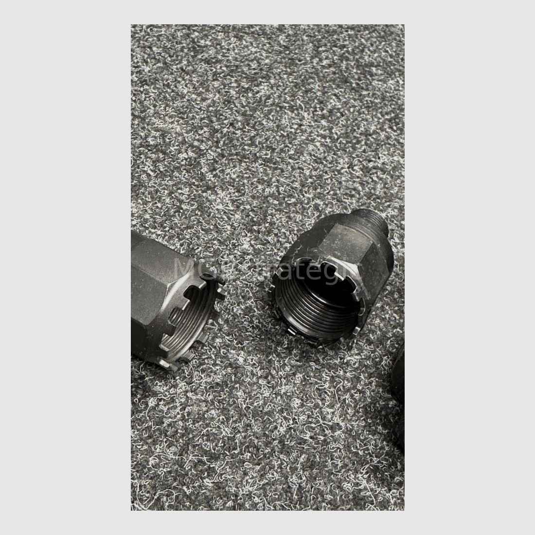 Gewindeadapter M24x1,5 RH auf M14x1 LH passend für AK74 oder Saiga Gewindeadapter M24x1,5 rechts auf M14x1 links gefertigt aus 42CrMo4 und nitriert auch ggf. passend für Arsenal Saiga MK AK74 AK74M AK100 Serie