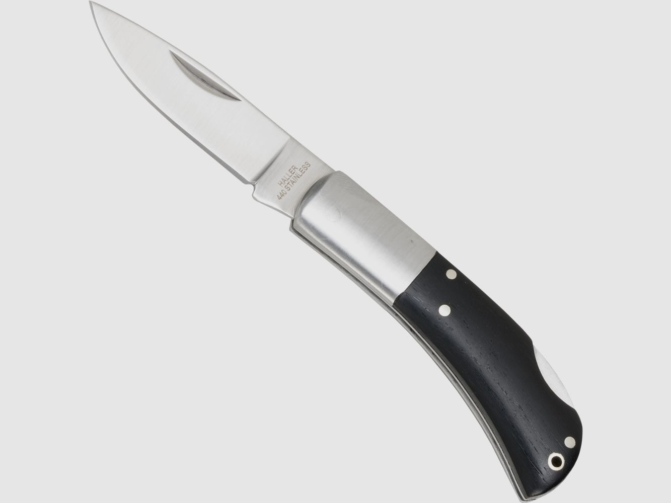 Taschenmesser mit Stahlbacken, Ebenholzgriff Nagelhau 42a konform legal fhren